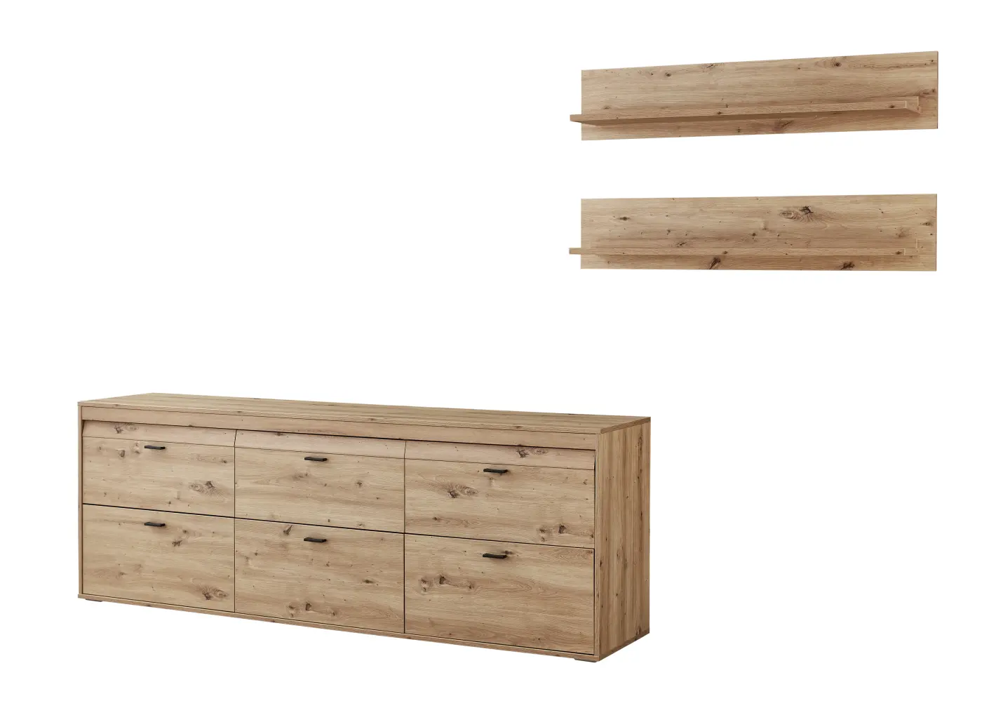 Ideal Wohnwand Boca Eiche Artisan Dekor ca. 310x167x44 cm