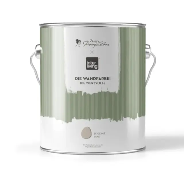 MissPompadour Wandfarbe Beige mit Sand 2,5 L