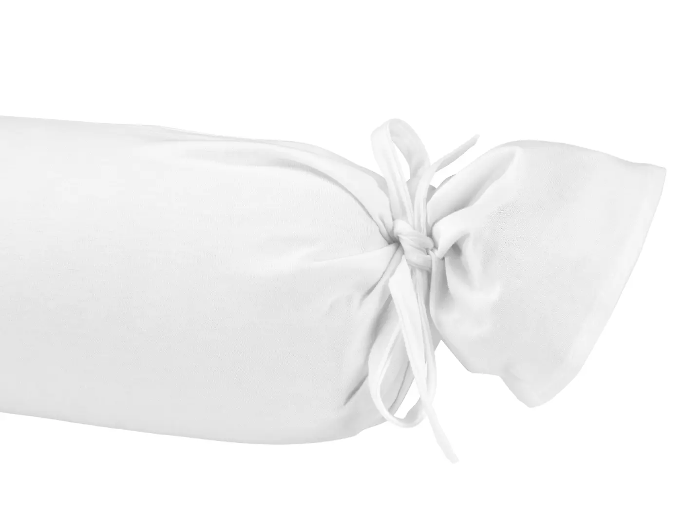 biberna Feinjersey-Nackenrollenbeezug Doppelpack weiss 2x 15x40 cm