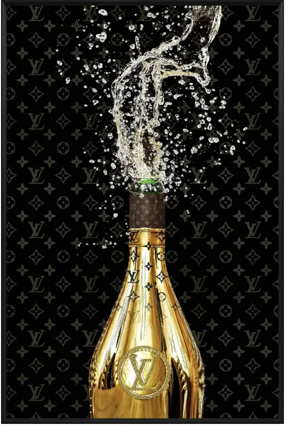 LC Wholesaler Wandbild explosive Champagne LV 60x90 cm