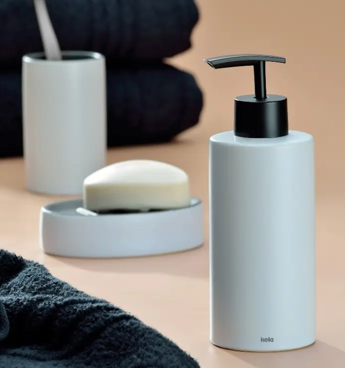 Kela Becher Matsi hellgrau 7x11 cm