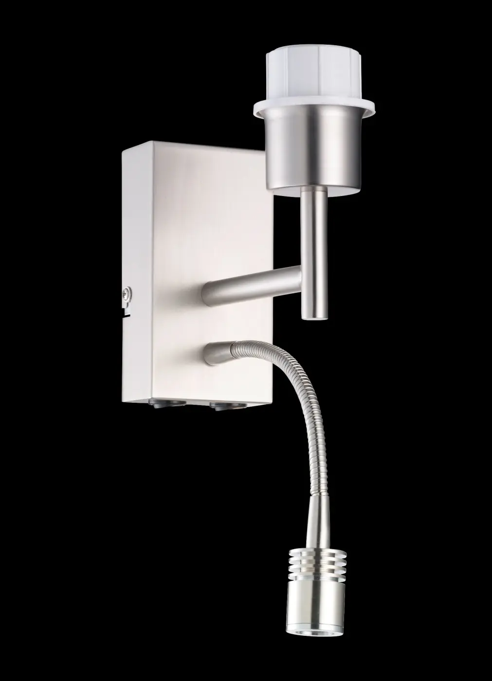 F&H Wandleuchte ohne Glas nickel matt