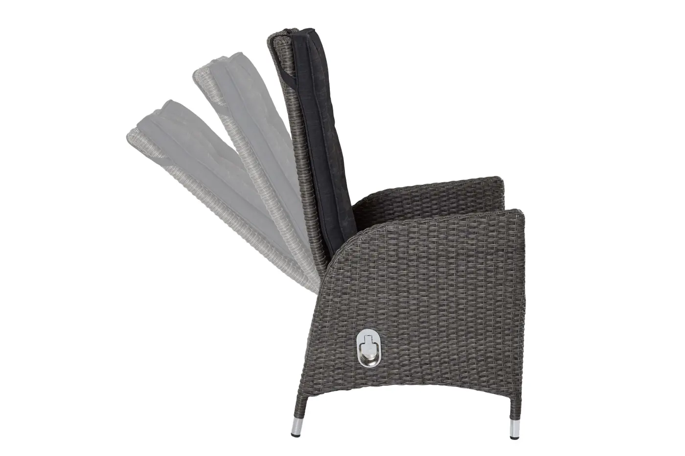 LC Garden 148204 Barcelona Positionsstuhl 57x62x110 cm Grau-Mix