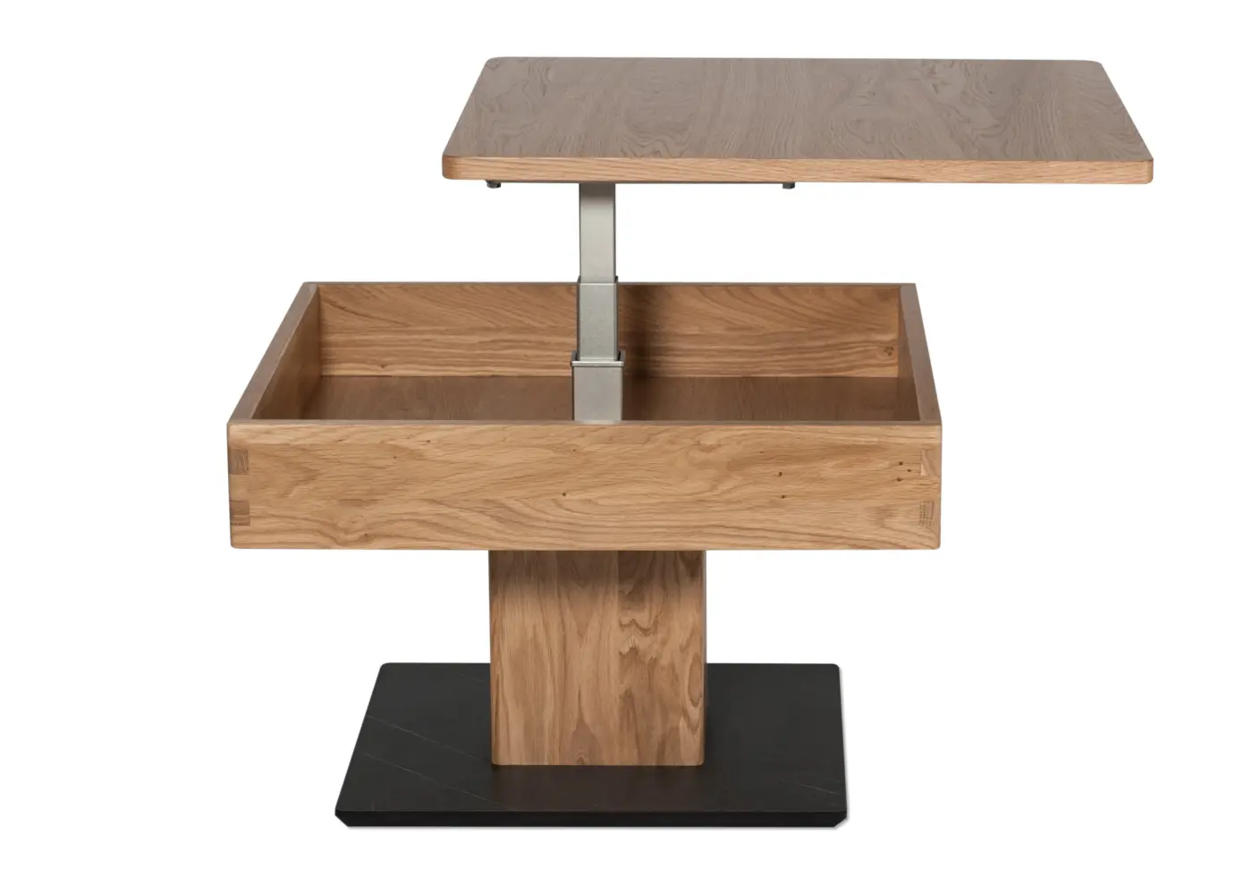 Vierhaus Funktions-Couchtisch Wildeiche ca. 67x43(-61)x67 cm
