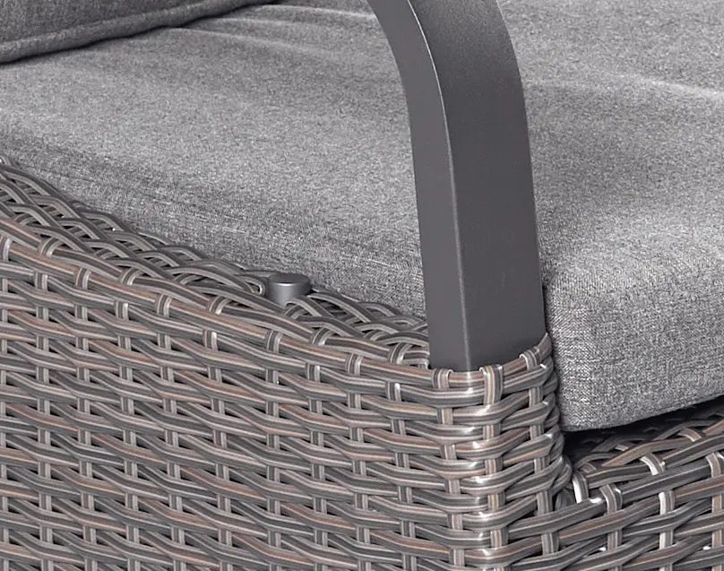 LC Garden Positionsstuhl Komido Braun ca.59x112x65 cm