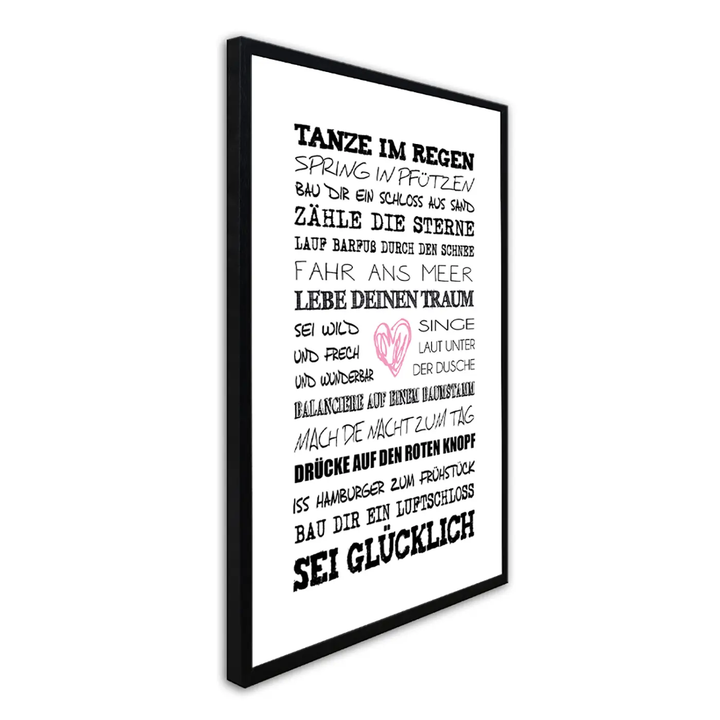 ars graphica Word-Art - Word-Art: Tanze im Regen..