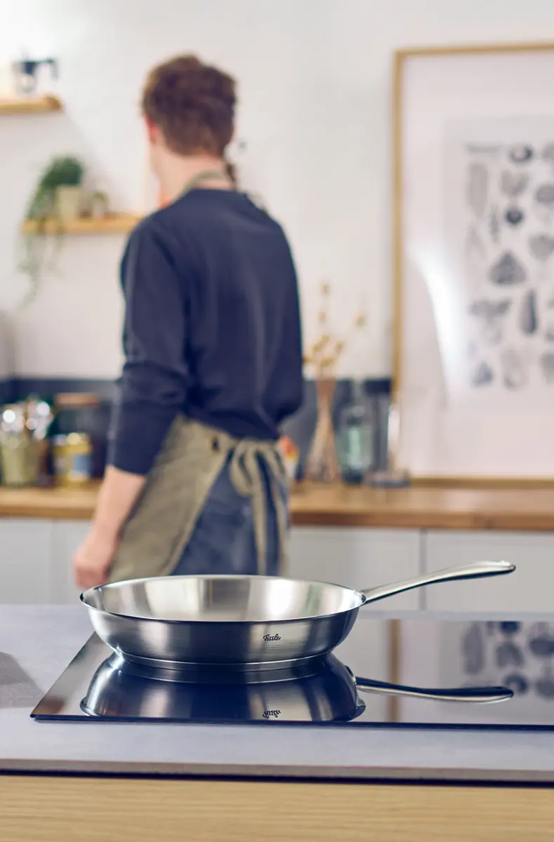 Fissler Stielpfanne Edelstahl ca. 28 cm