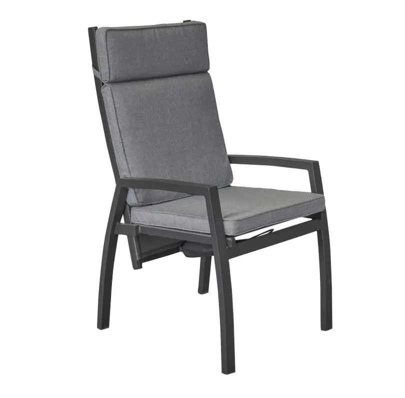 LC Garden Positionsstuhl Sondrino Anthrazit/Hellgrau ca. 58x72x110 cm