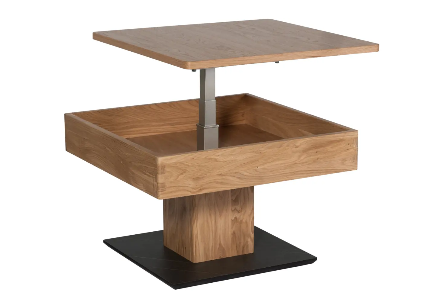 Vierhaus Funktions-Couchtisch Wildeiche ca. 67x43(-61)x67 cm