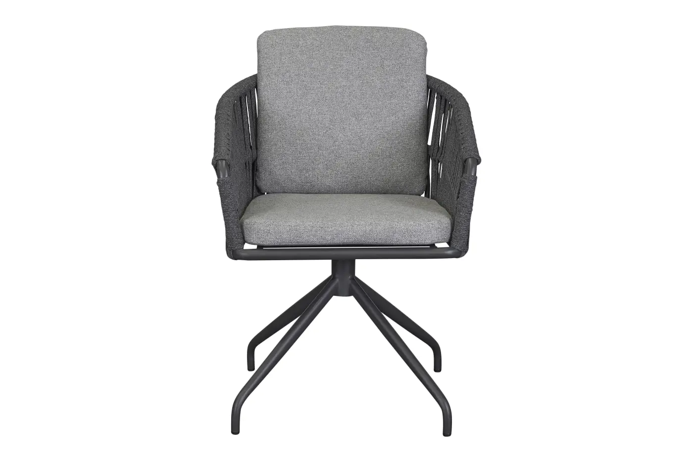 LC Garten-Drehstuhl Genau Rope Anthrazit ca. 61x77x59 cm