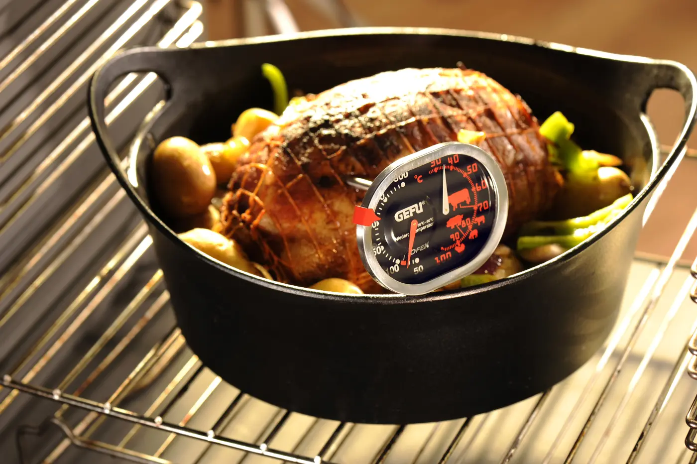 GEFU Braten- und Ofenthermometer 3 in 1