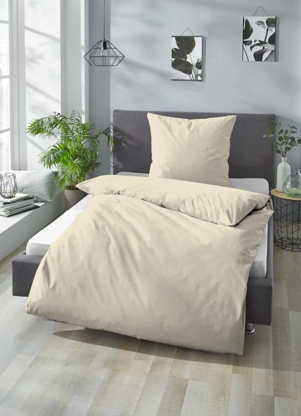 Biberna Bettwäsche Bio Satin 135x200 cm