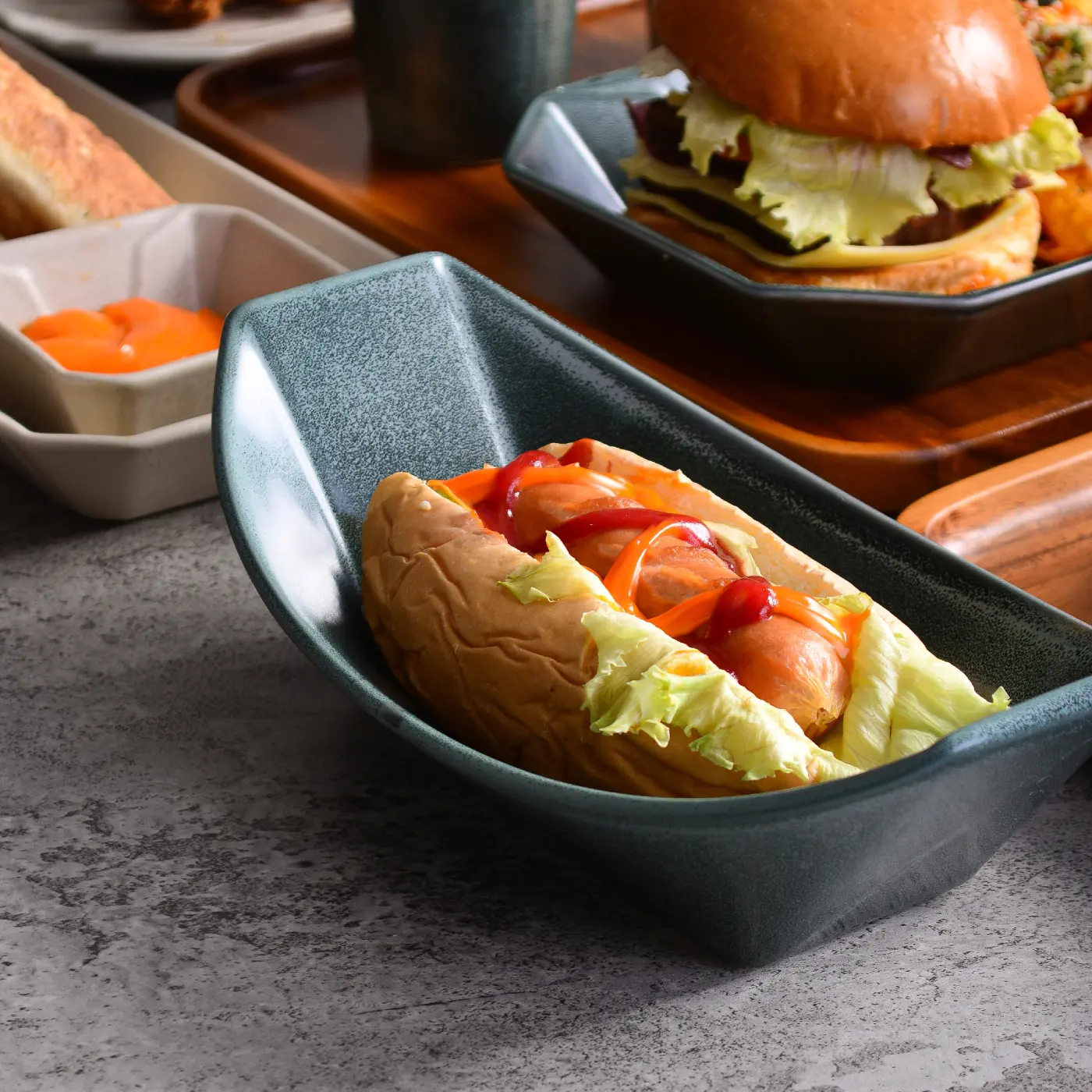 Creatable Streat Taco Stand 2 22 x 10,5 Grün