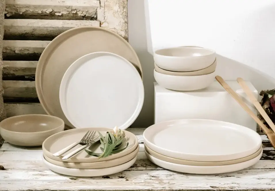 CreaTable Tellerset 12-tlg Uno Toscana beige creme