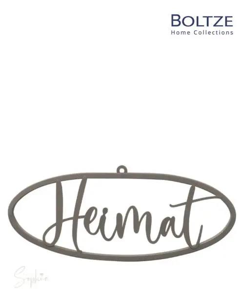 Boltze Schild "Heimat" ca. 39x16 cm