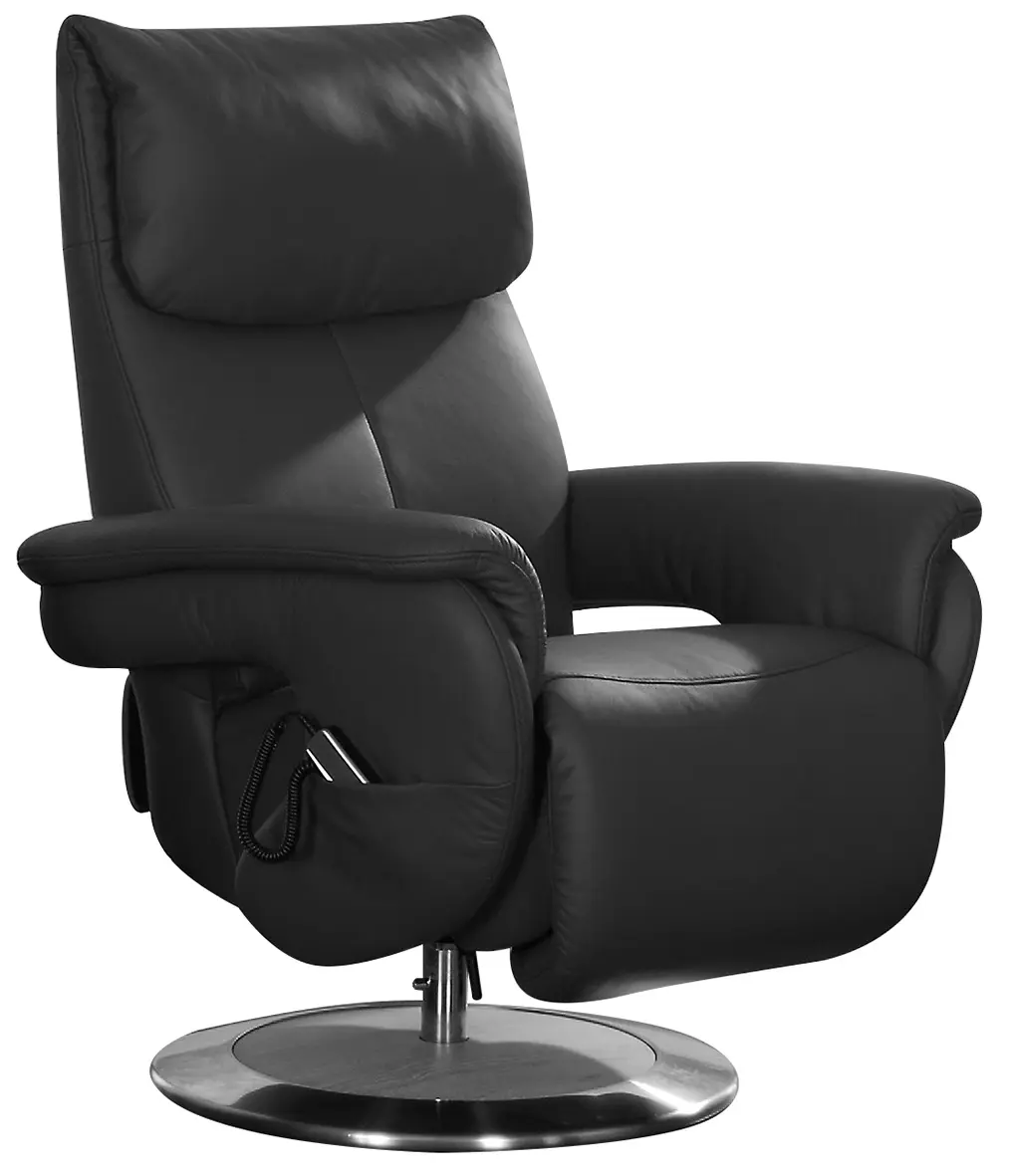 Himolla Relax-Sessel Easy Swing Leder Schwarz breite Variante
