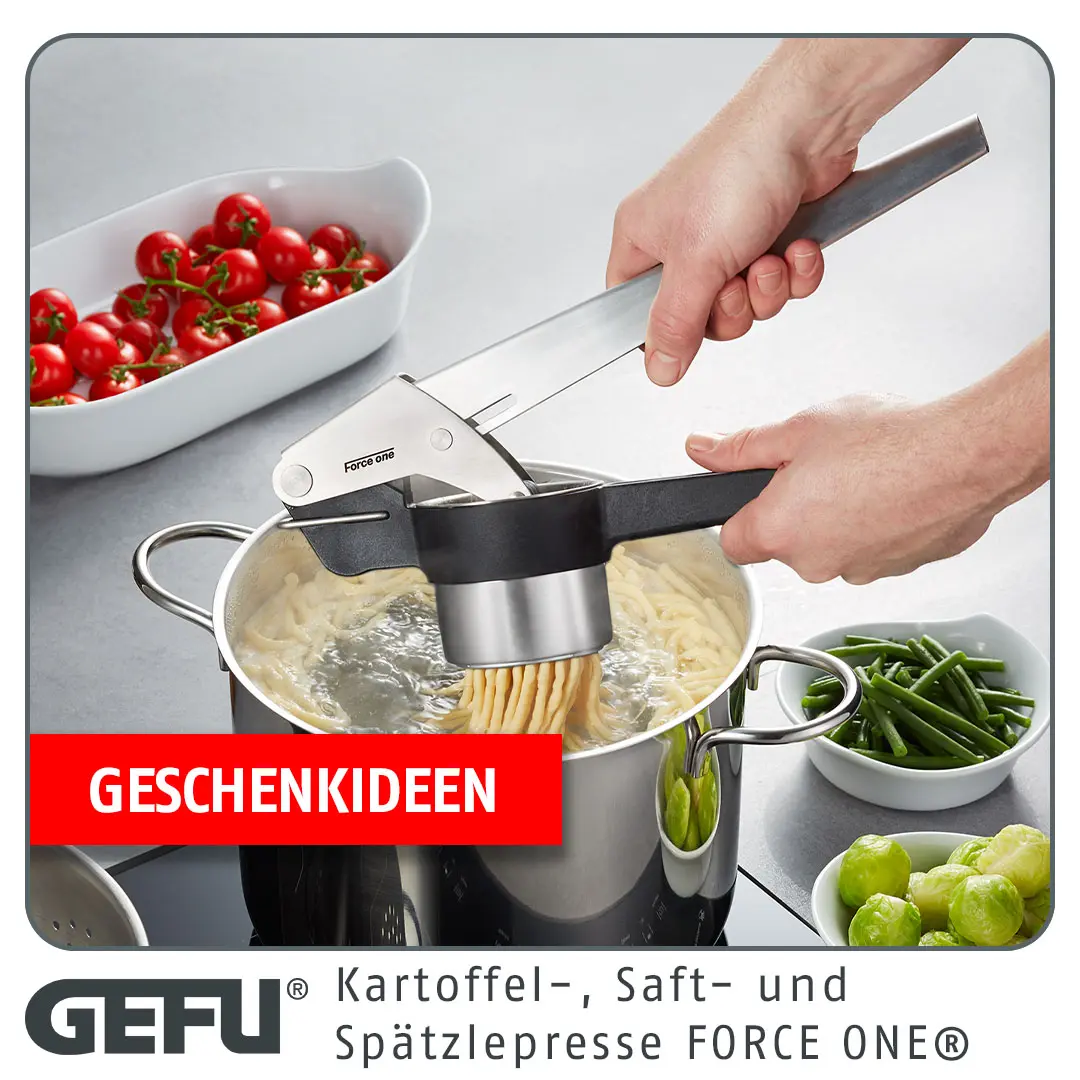 GEFU Kartoffel-, Saft- und Spätzlepresse
