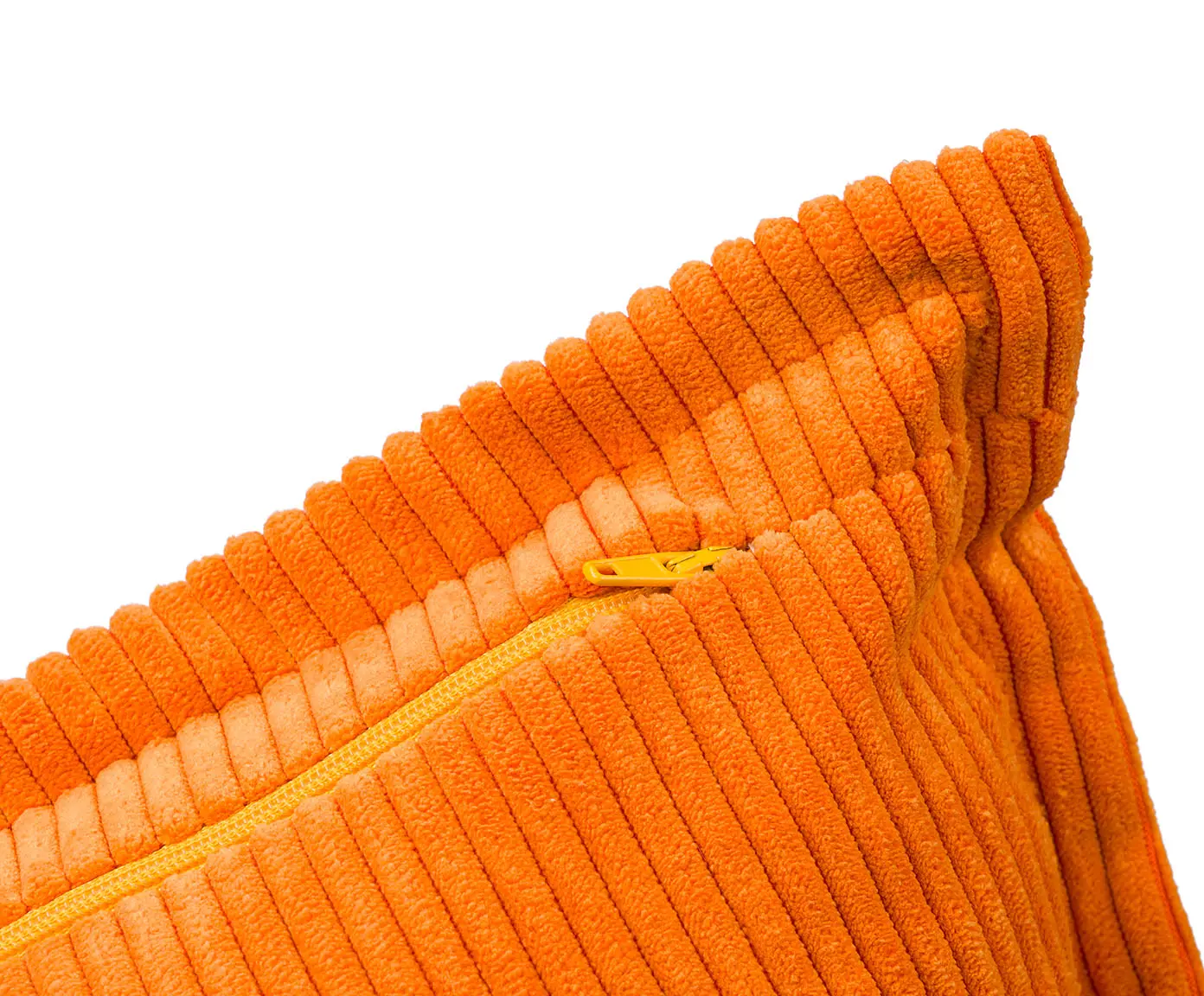 Gözze Capri Kissen Feincord-Optik Orange 50x50 cm