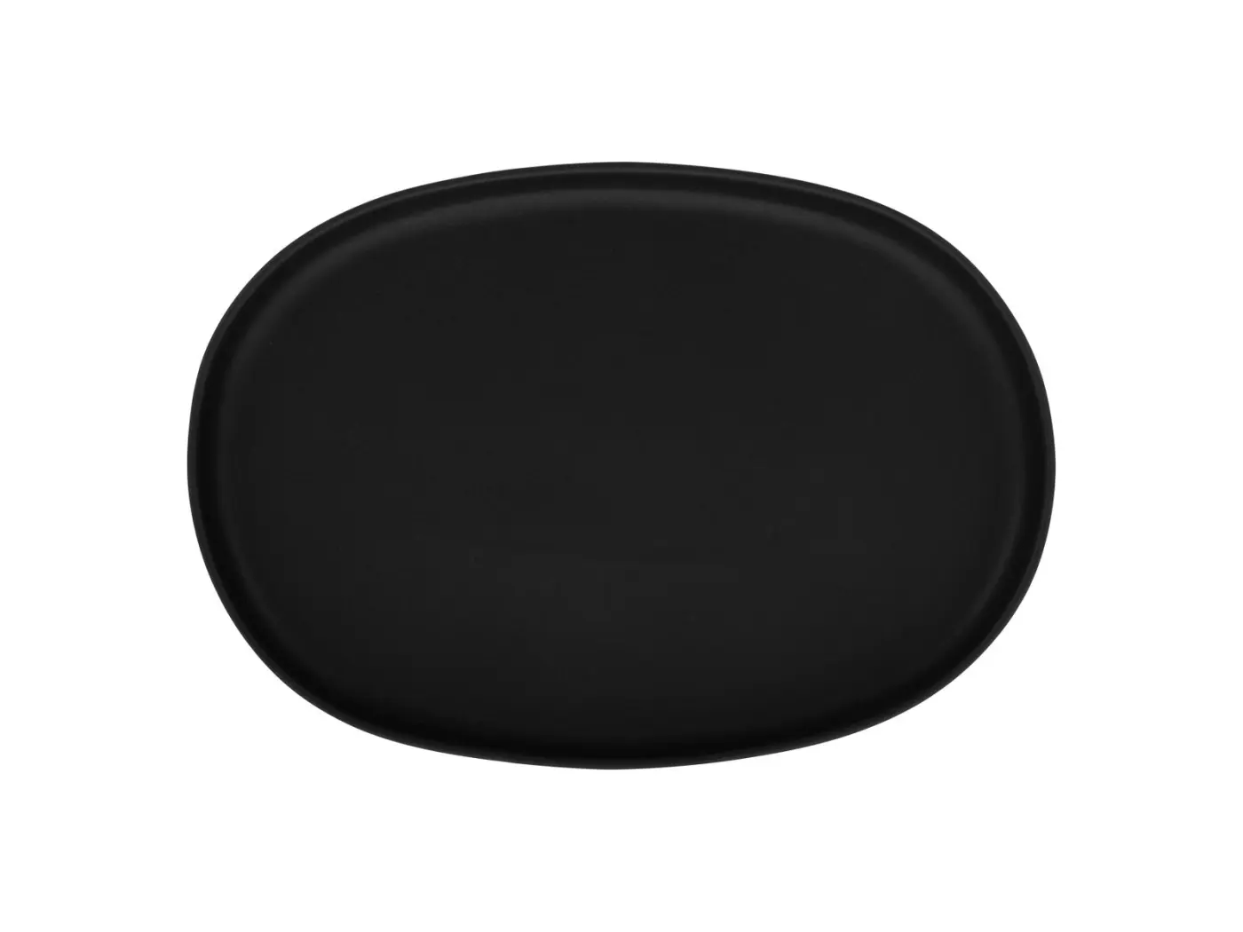 Creatable Servierplatte oval Uno Schwarz 33 cm