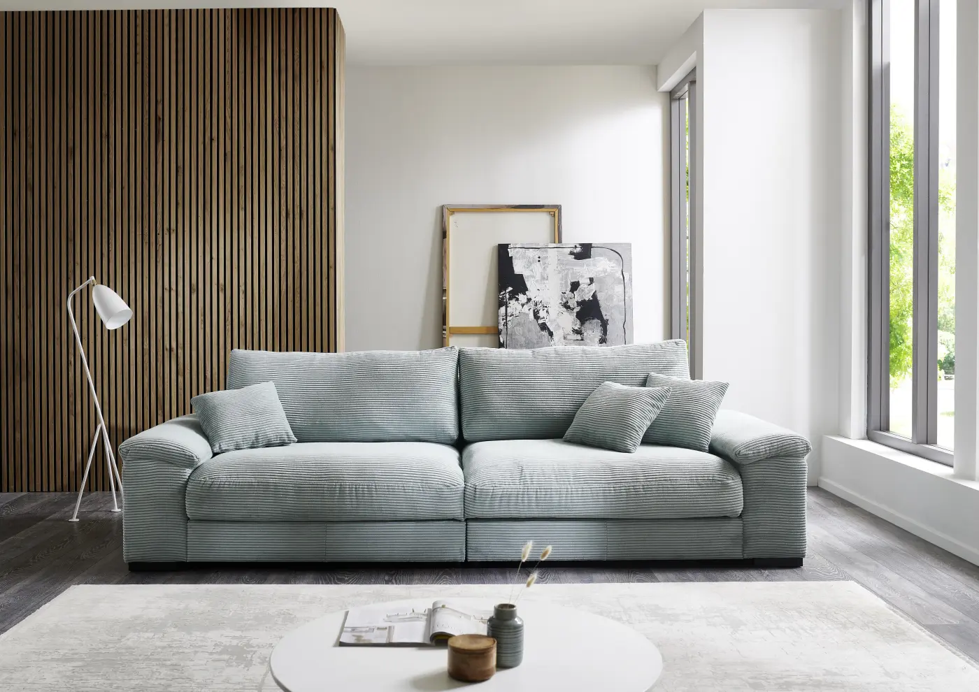 Iwaniccy Bigsofa Angel Cord mint ca.288x106 cm
