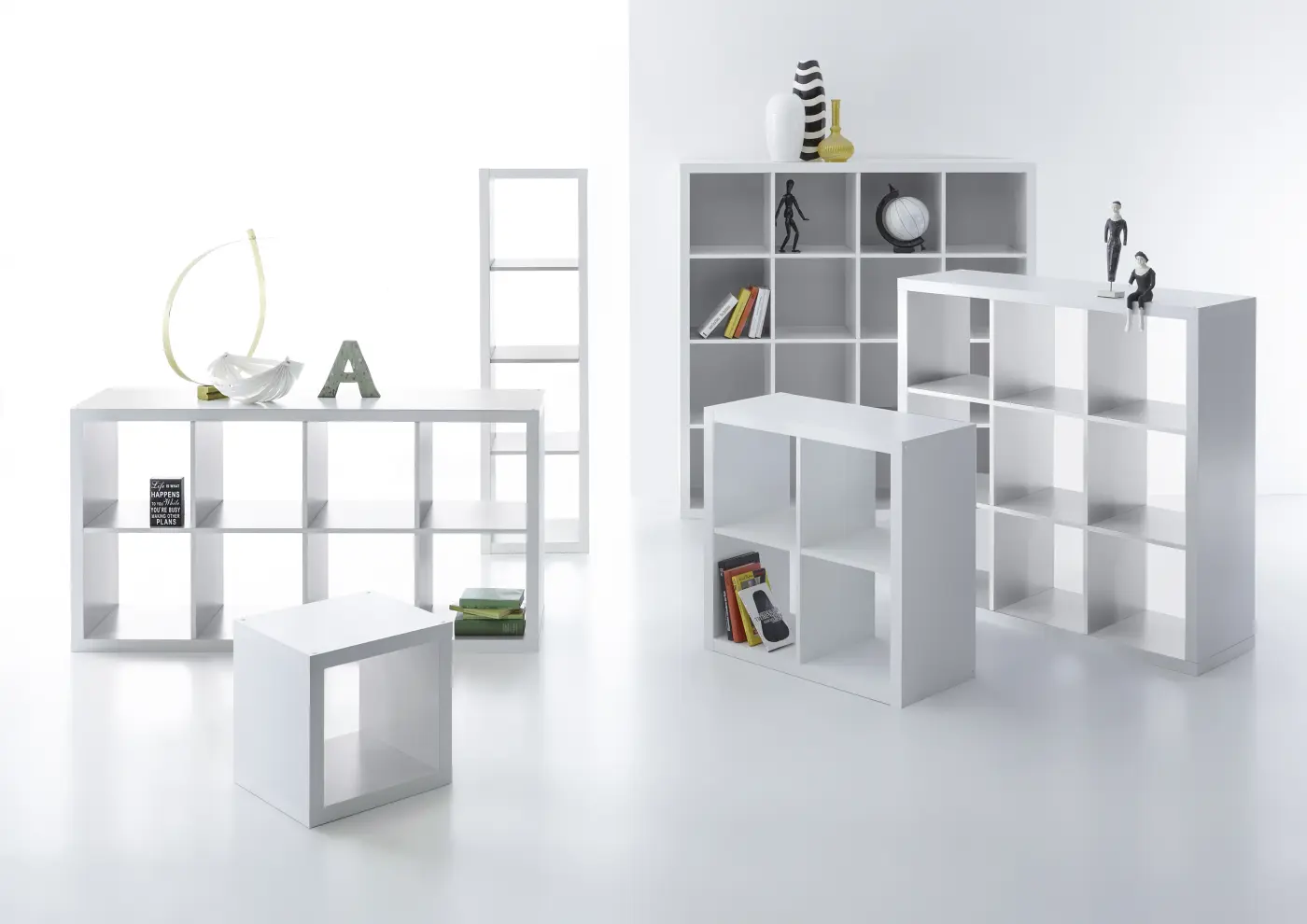Bega Consult STYLE Raumteiler 2 Weiß / Weiß BHT ca.  77x 77x38 cm