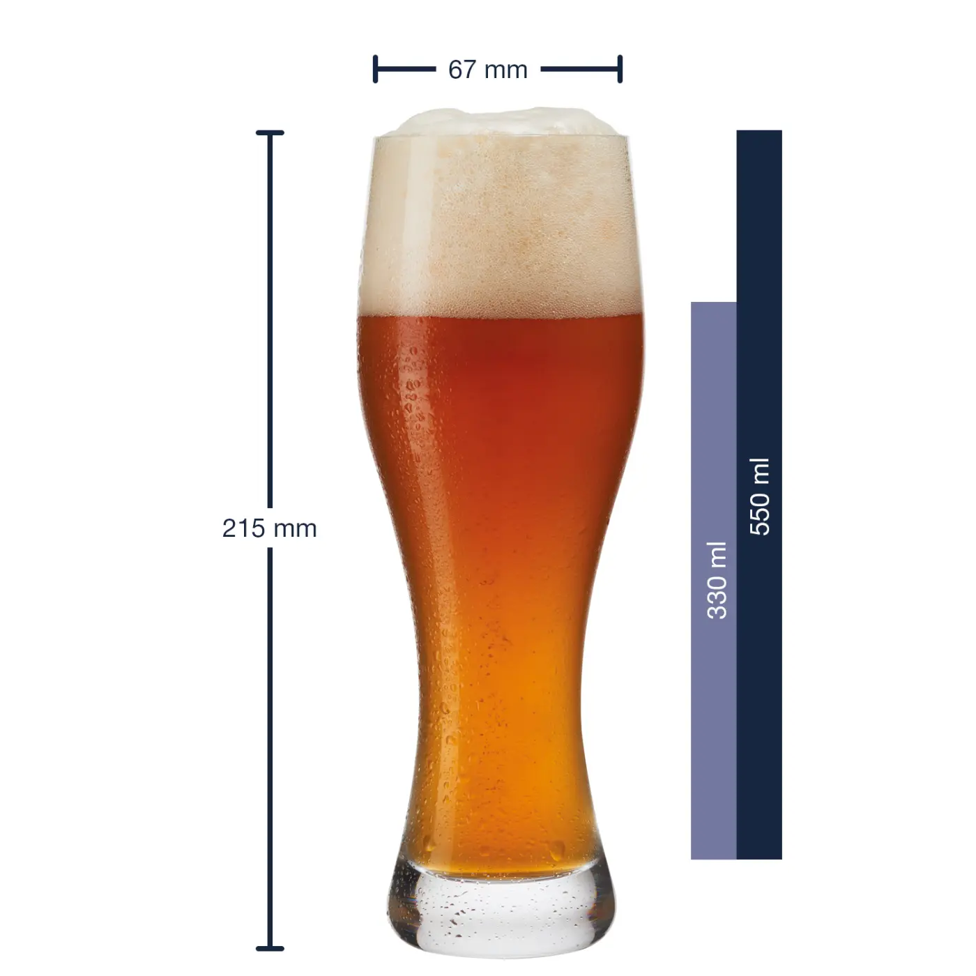 Leonardo Weizenbiergläser TAVERNA 2er-Set 0.33 L