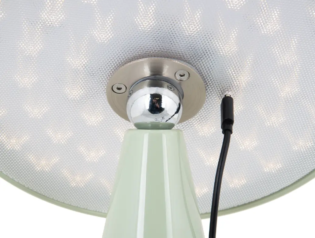 Present TimeKarlsson Tischleuchte Phonebe LED grayed jade ca. 23x26 cm