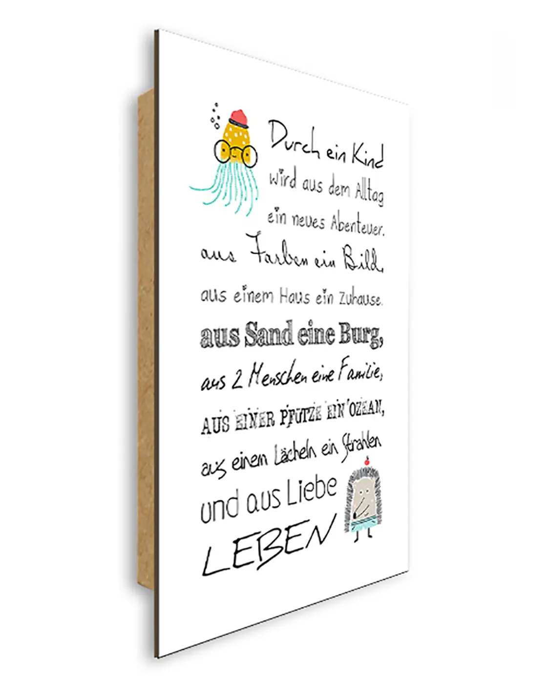ars graphica Word-Panel - Word-Panel: Durch ein Kind..