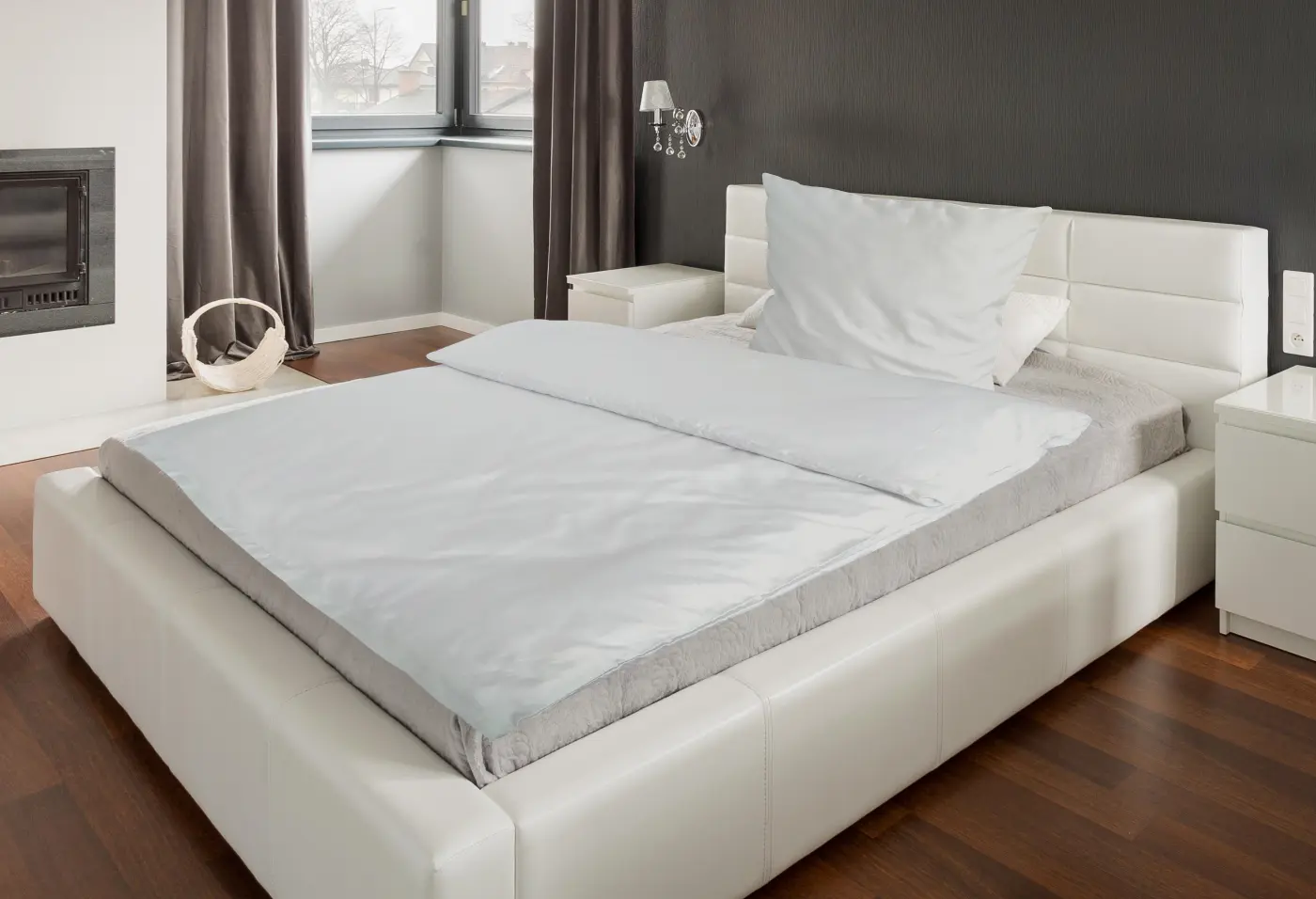 CoSiMa Bettwäsche Odette silber 135x200 cm & 80x80 cm