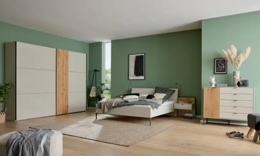 Interliving Schlafzimmer Serie 1036 champagner Dekor/Kerneiche Furnier - ohne Zusatzausstattung -