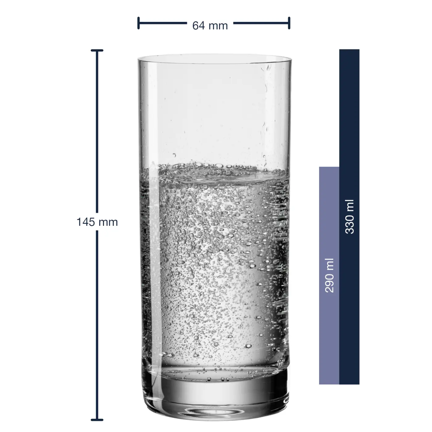 Leonardo Wasserbecher EASY+ 350 ml klar