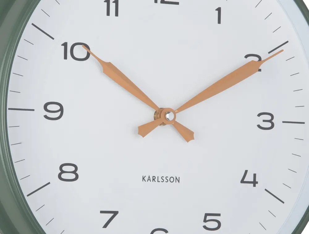 Karlsson Wanduhr Modern Factory jungle green Durchmesser ca. 30 cm