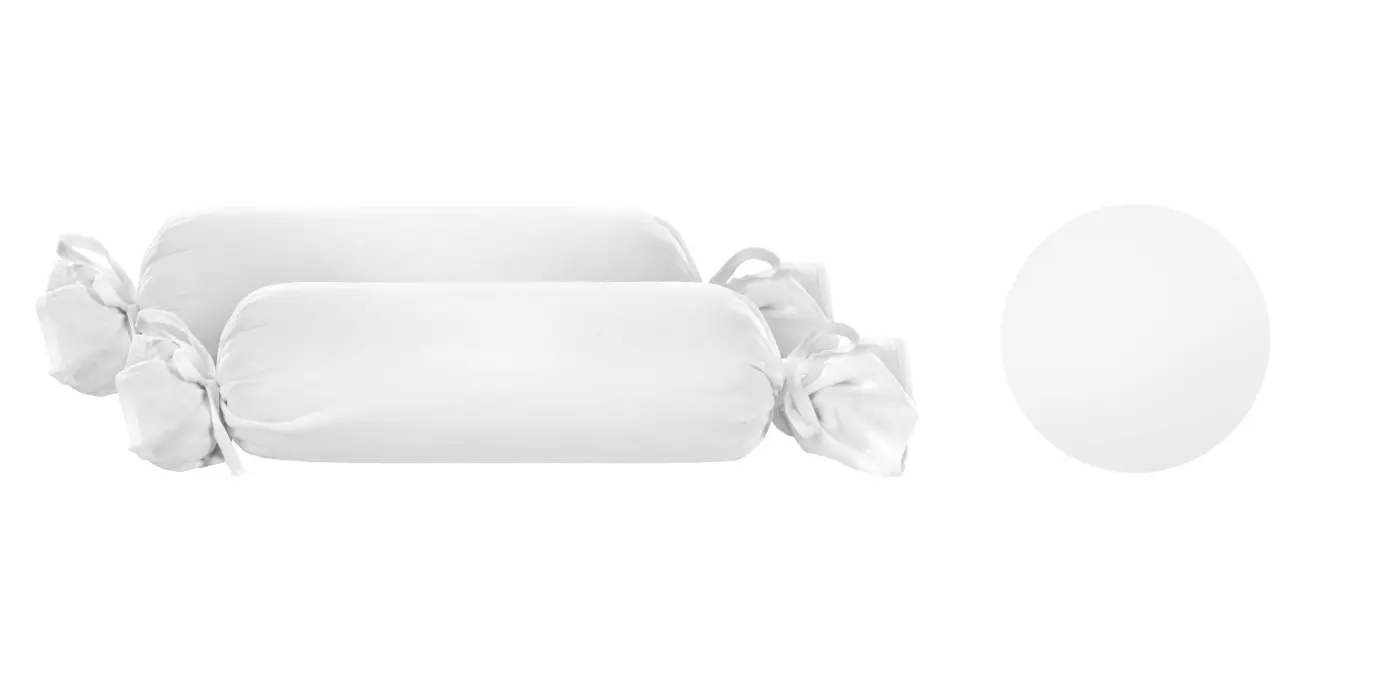 biberna Feinjersey-Nackenrollenbeezug Doppelpack weiss 2x 15x40 cm