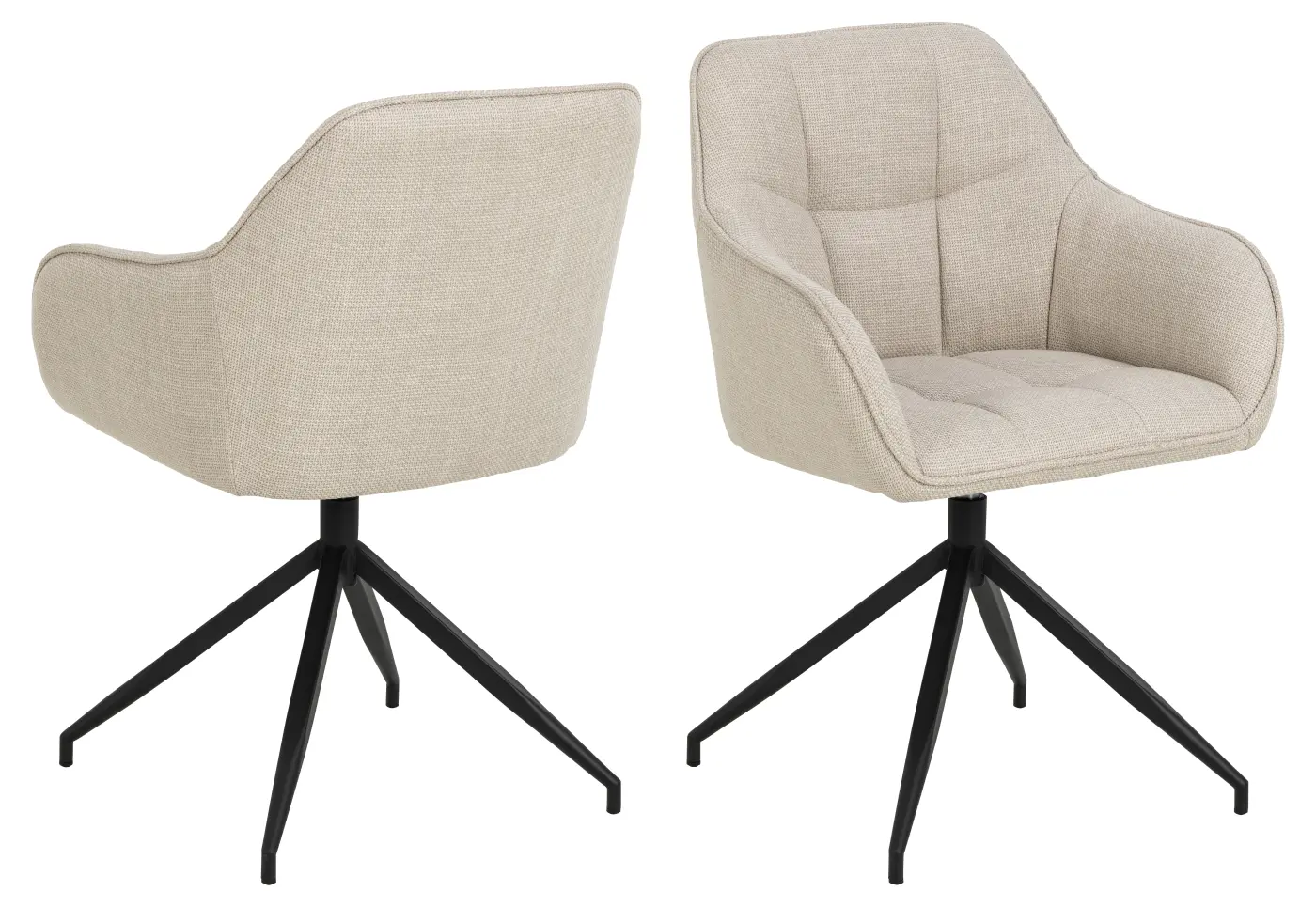 Actona Esszimmerstuhl Brenda Beige