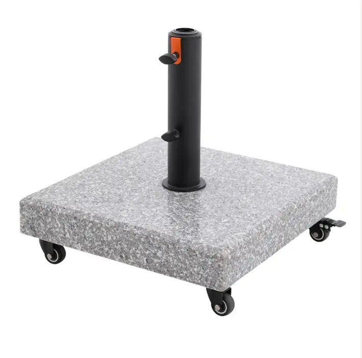 Doppler Schirmständer Granitsockel, rollbar, 50 Kg