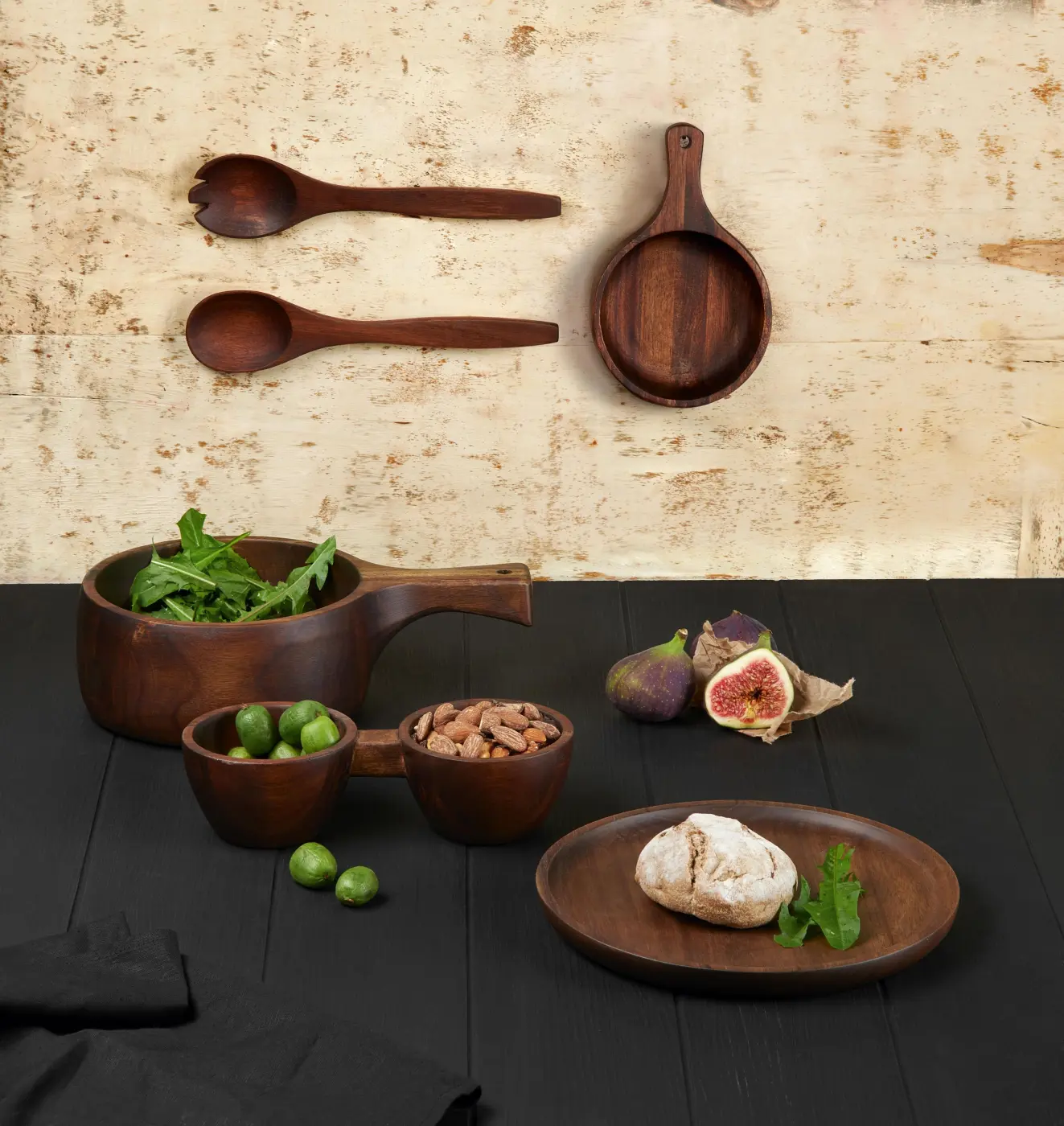 ASA Salatbesteck Akazie massiv 30 cm ASA Salatbesteck