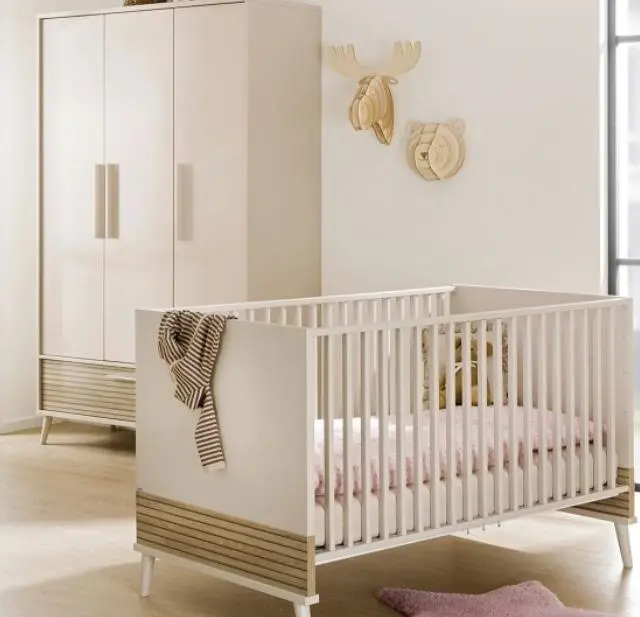 Paidi Babybett Eefje cashmere-beige/groovy oak ca. 140x70 cm Paidi Babybett Eefje cashmere-beige/groovy oak ca. 140x70 cm