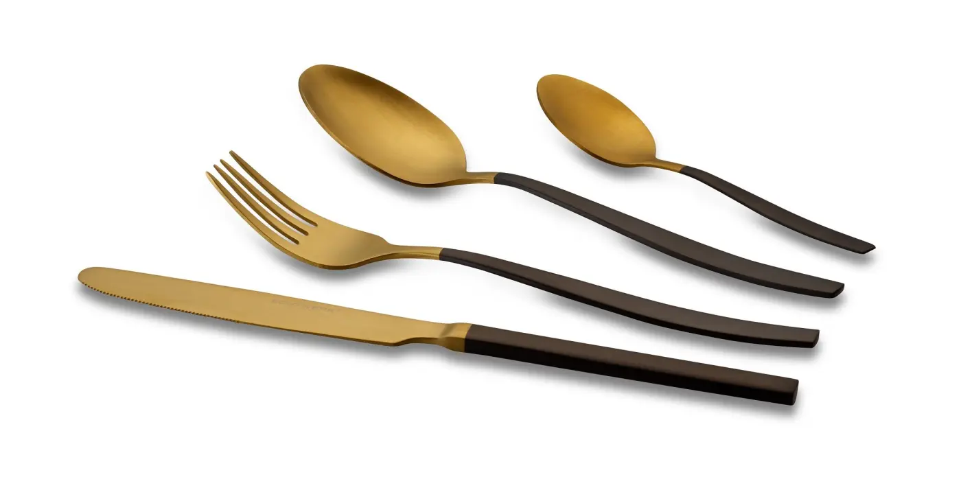 Creatable Tafelbesteck-Set, 24-tlg. MetallfarbenSchwarz