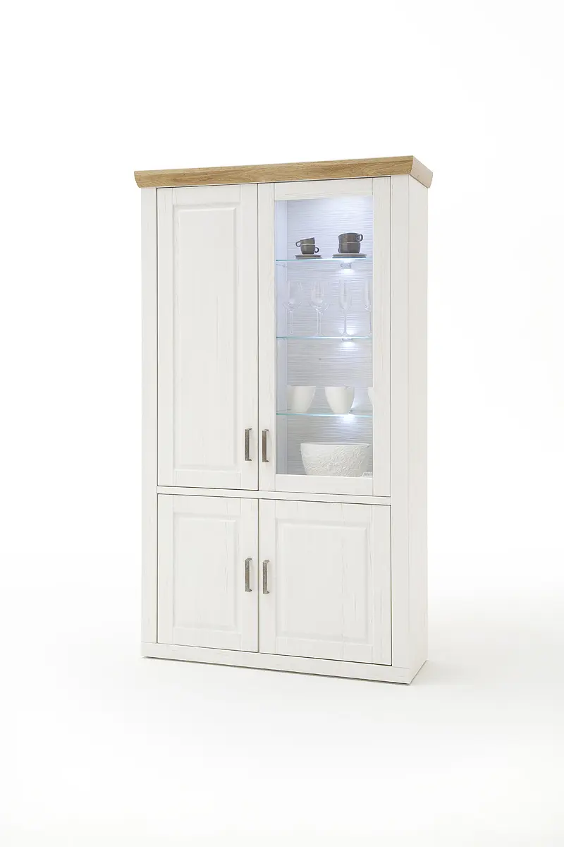 MCA Kombi-Vitrine Pinie Aurelio ca.118x210x40 cm