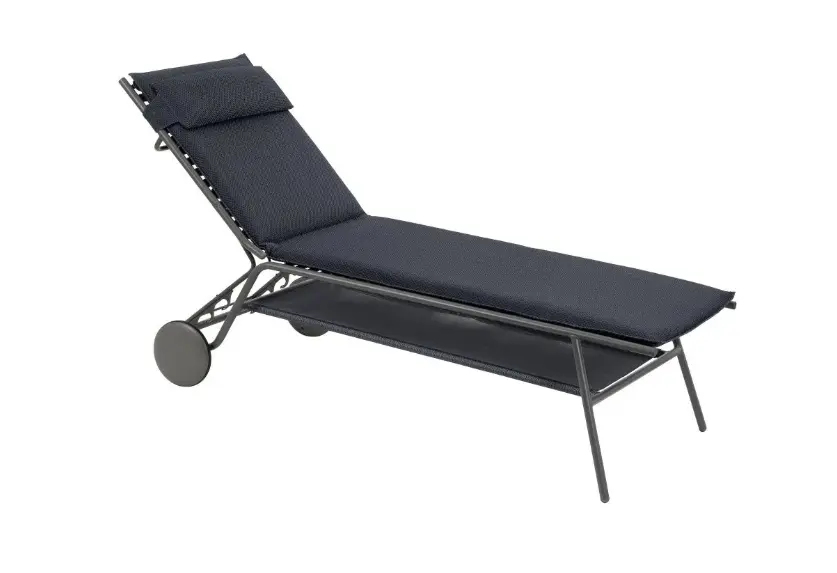 Lafuma Liege Miami II Haut Dunkelgrau/Titan ca. 80x90x200 cm