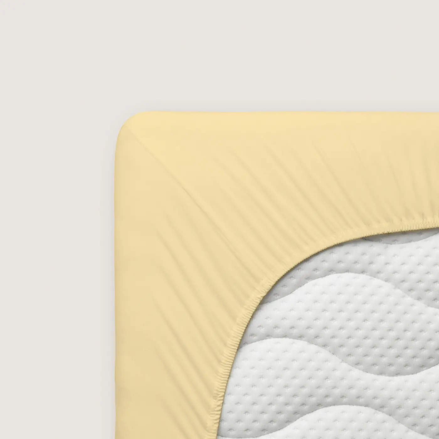Schlafgut Spannbetttuch Pure 180x200-200x220 cm Yellow Mid