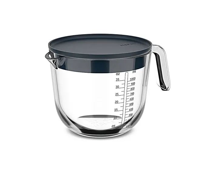Mepal Glas Messbecher Chef it Navy 1 L