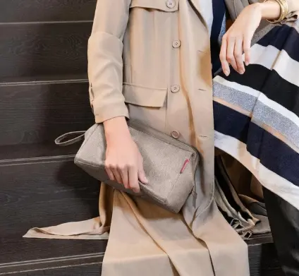 Reisenthel Travelcosmetics Herringbone mokka 26x18x13.5 cm