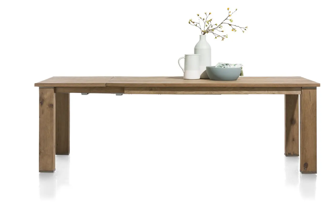 Habufa Ausziehtisch Canova 39598RWB, Eiche Railway braun furniert, ca.100x180(-240)x77 cm