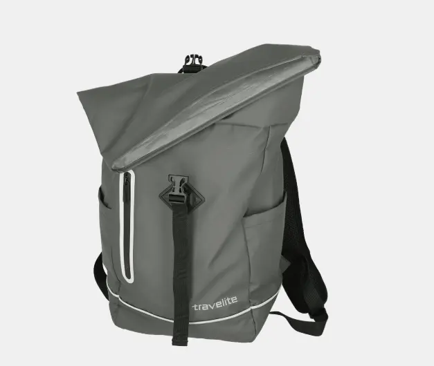 Travellite Rucksack Backpack Roll-Up Basic Anthrazit 26x48x15 cm