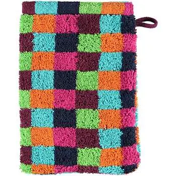 Cawö Waschhandschuh, 7047, 16 x 22 cm multicolor dunkel