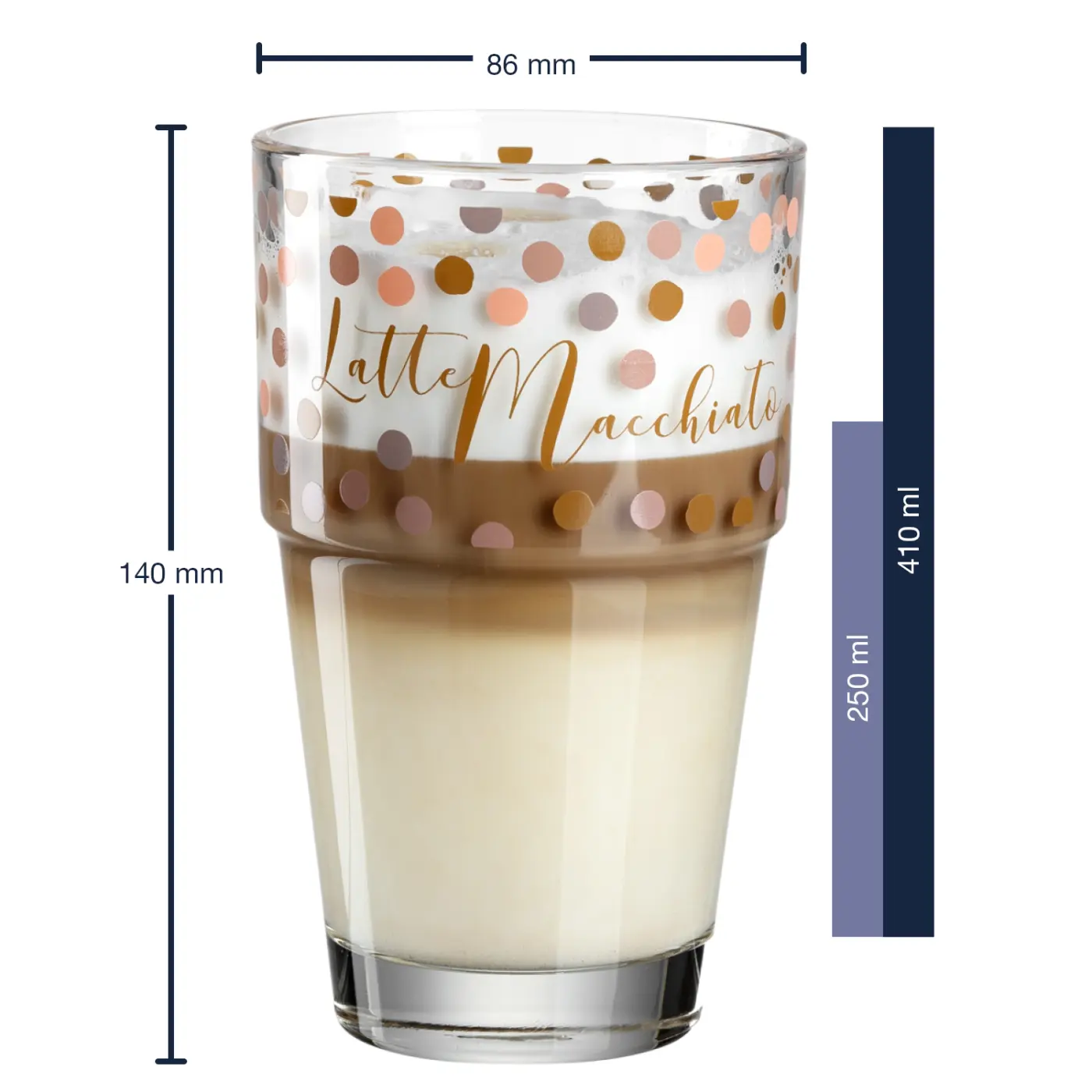 Leonardo Becher SOLO 410 ml 'Latte