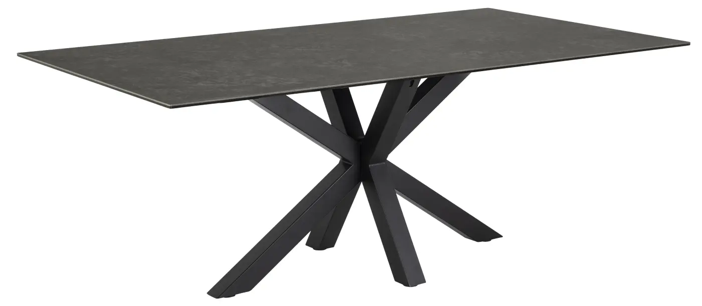 Actona Esstisch Heaven Esstisch Metall schwarz matt, ca, 200x76x100 cm
