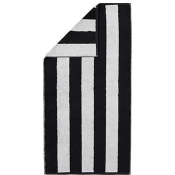 Cawö Duschtuch, 80 x 150 cm, Design 120 schwarz