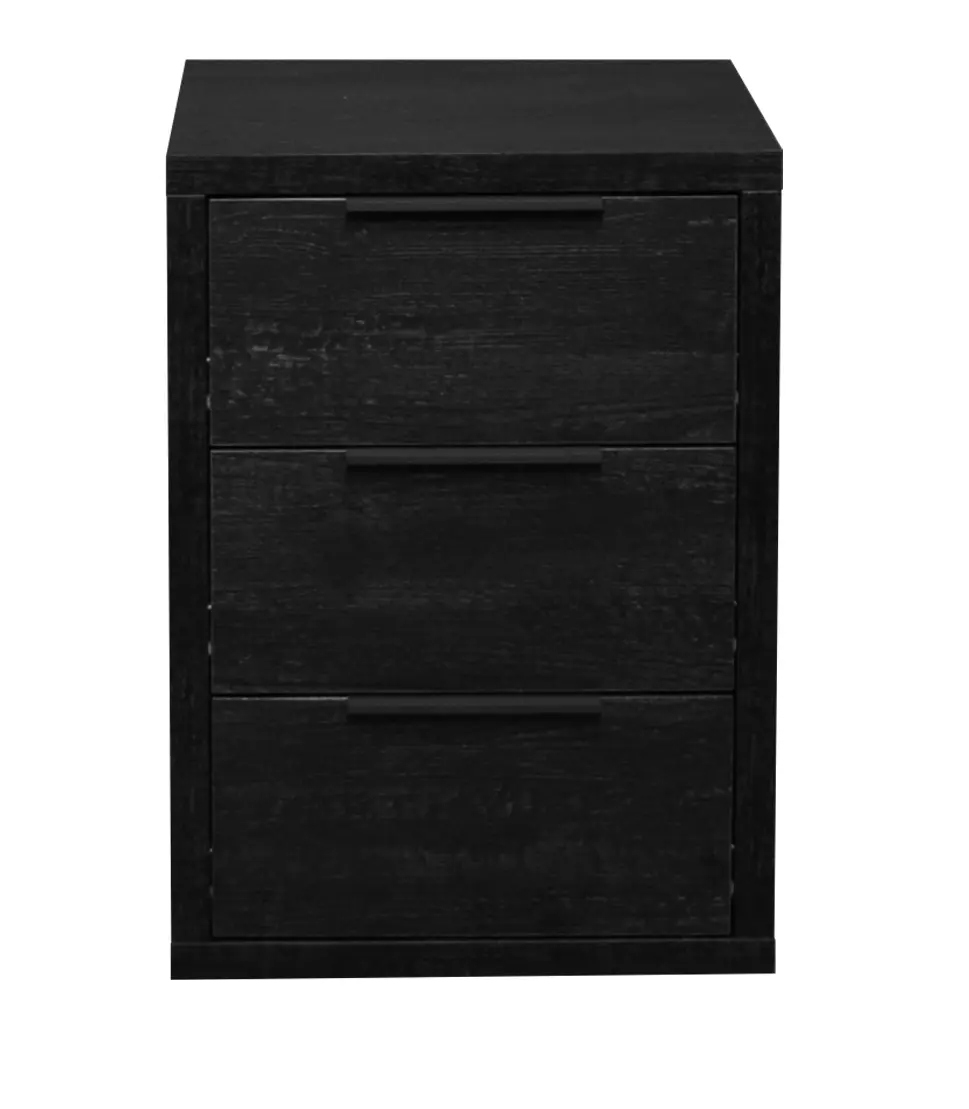 Mäusbacher Nachtkommode flamed wood black